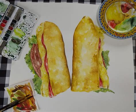 Realistic Watercolor Sandwich Process - Erika Lancaster- Artist ...