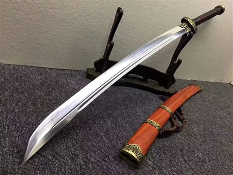 Lin Sword,Broadsword,da dao,High Carbon Steel Burn Blade,Redwood,Alloy ...