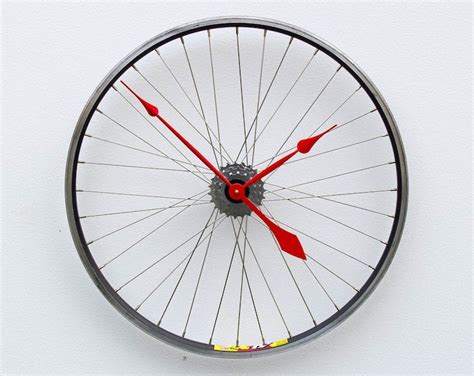 Bike Wheel Clock Bicycle Wall Clock Large Wall Clock - Etsy