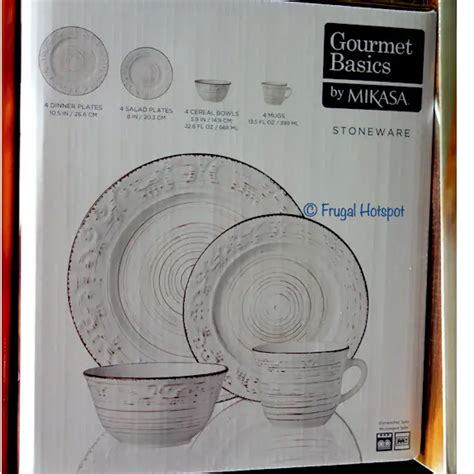 Costco Sale - Mikasa Trellis Dinnerware Set 16-Pc $29.99