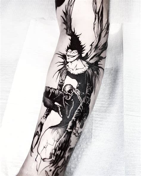 Ryuk tattoo done by @fetattooer To submit your work use the tag # ...