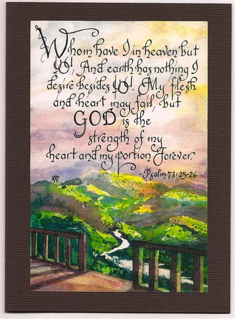 Psalm 73:25-26 - Etsy | Psalms, Bible verse art, Wonderful words