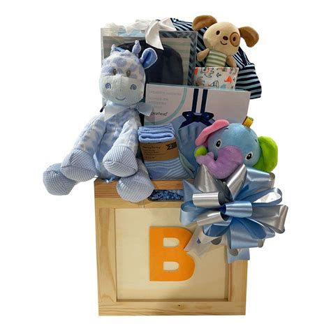 Baby Boy Blocks Gift Basket | Stork Baby Gifts – StorkBabyGiftBaskets.com