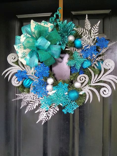 The Blues Christmas wreath | Handmade wreaths, Blue christmas, Wreaths