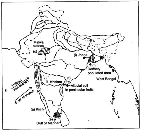 ICSE Solutions for Class 10 Geography - Map of India - A Plus Topper https://www.aplustopper.com ...