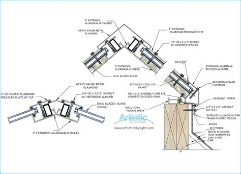 Commercial Skylight Construction Drawing