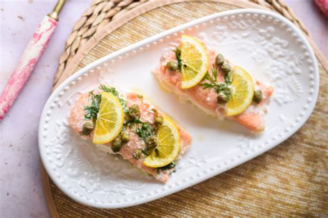 Baked Salmon with Lemon & Capers - EatWell Magazine