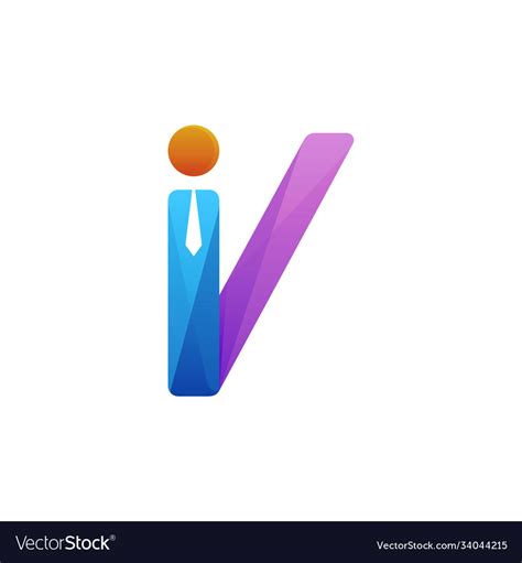 Business investor logo Royalty Free Vector Image