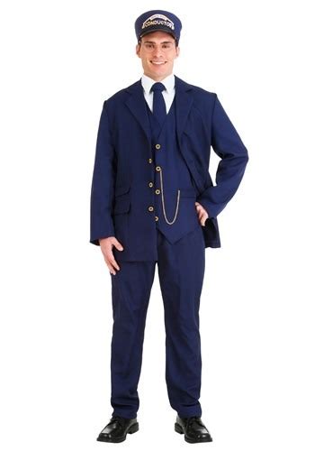 Plus Size North Pole Train Conductor Adult Costume