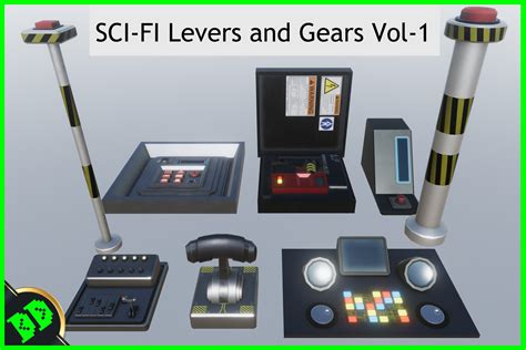 Sci-Fi Levers and Gears Vol - 1 | 3D 전자제품 | Unity Asset Store