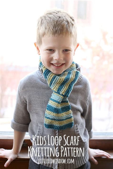 Kids Loop Scarf Knitting Pattern | AllFreeKnitting.com