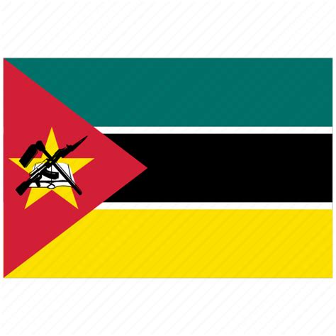 Flag of mozambique, mozambique, mozambique's flag, mozambique's square ...