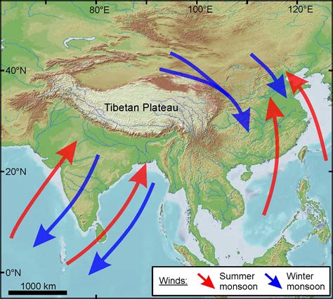 Monsoon Winds Map