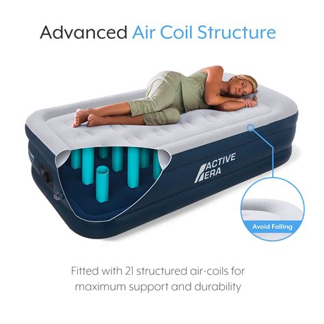 - Elevated Inflatable Air Bed Active Era Premium Twin Size Air Mattress ...