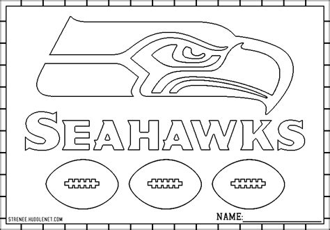 Seattle Seahawks: Free Coloring Pages - Huddlenet