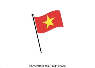 Vietnam Flag Iconwaving Flag Vietnam Icon Stock Vector (Royalty Free ...