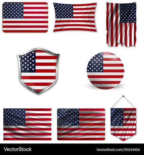 American grunge flag an grunge flag Royalty Free Vector