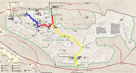 Joshua Tree Hiking Map - Map Worksheets