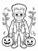 Halloween Coloring Pages Kawaii  sketch template