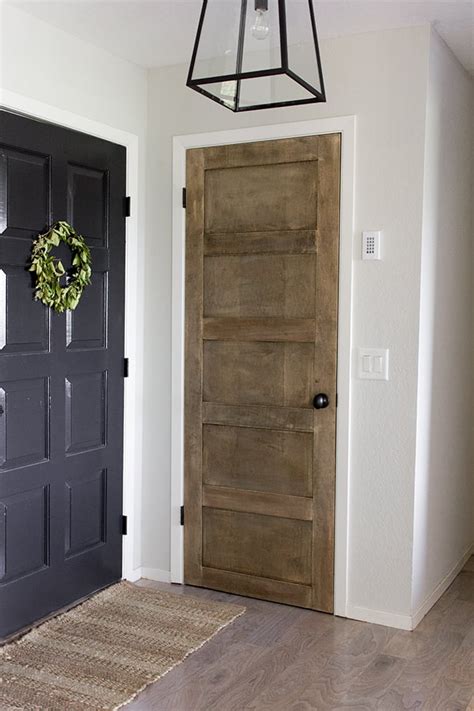 Remodelaholic | 5 Panel Door from a Flat Hollow Core Door