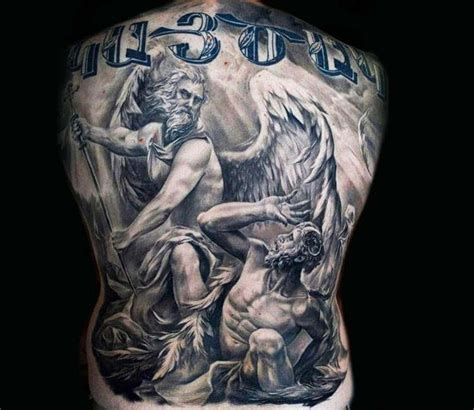 St. Michael back tattoo by Carlos Torres | Post 2342 in 2020 | Back tattoo, Tattoos, St michael ...