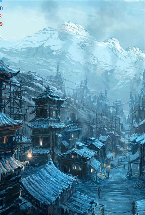 Ice Village | Fantasy Landscape Artwork