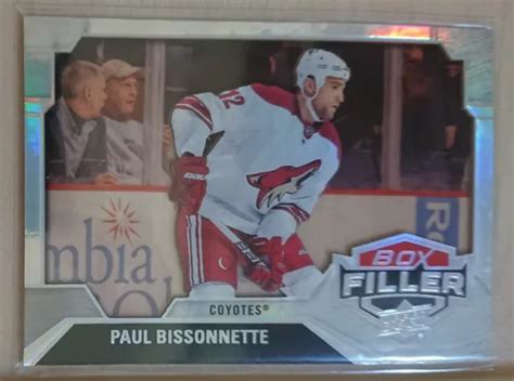 PAUL BISSONNETTE BOX Filler - Arizona Coyotes - UD Series 2 2020-21 ...