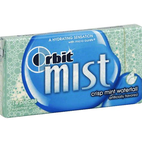 Wrigley's Orbit Mist Crisp Mint Waterfall Flavor Sugarfree Gum ...