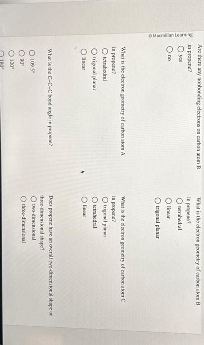 Solved Examine the Lewis dot structure of propene, C3H6, and | Chegg.com