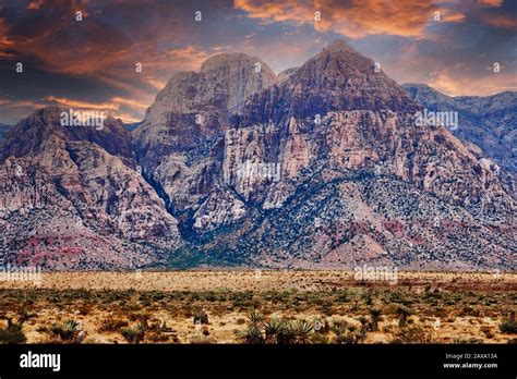 Purple Mountains at Sunset Stock Photo - Alamy