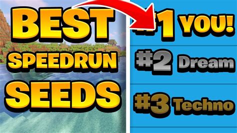 Minecraft's BEST SPEEDRUN SEEDS! - YouTube