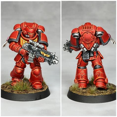 Blood Angels Intercessor done! Third Contrast Marine finished! : r/Warhammer