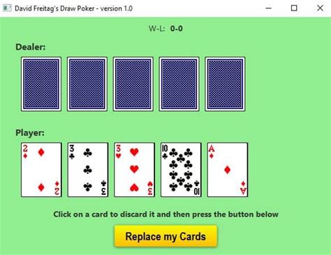 Draw Poker - The Joy of Writing Software