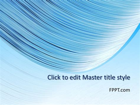 Free Sky Blue Background PowerPoint Template - Free PowerPoint Templates