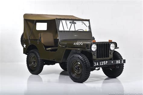 Used 1946 Jeep Willys For Sale ($32,900) | Motorcar Classics Stock #1689