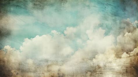 Premium AI Image | A painting of clouds in a blue sky