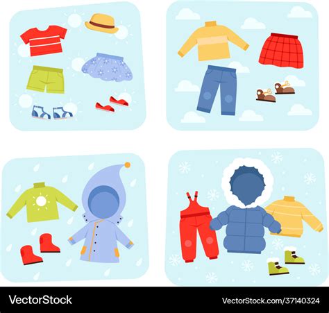 Winter Season Clothes Clipart