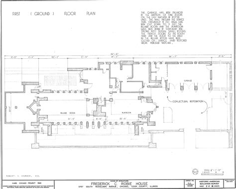 Robie House Floor Plan Dimensions