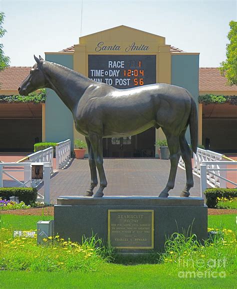 Seabiscuit statue at Santa Anita Race Track Photograph by Robert ...