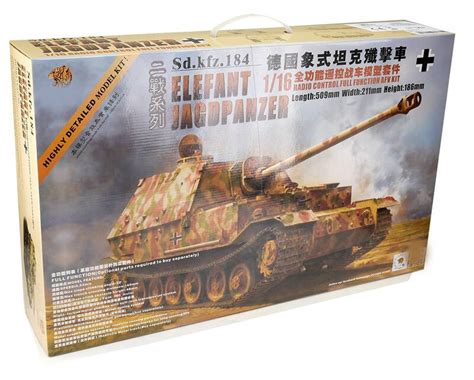 Elefant Tank, Kit, scale 1:16, HOOBEN