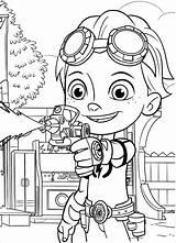 Rusty Rivets Coloring Page sketch template