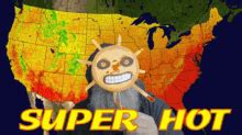 Hot Weather Map Stick Emoticon Funny GIF | GIFDB.com