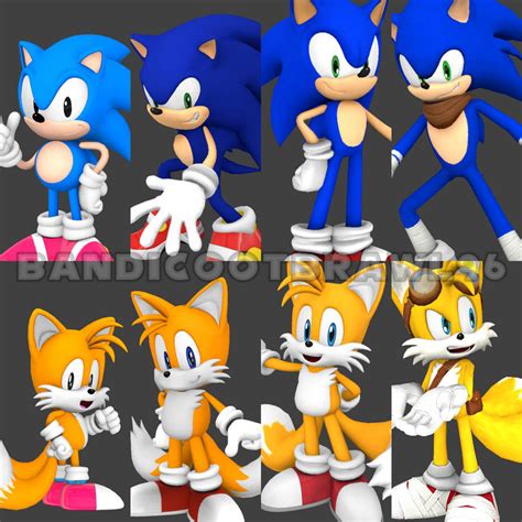 Sonic and Tails Generation by Generation by bandicootbrawl96 on DeviantArt