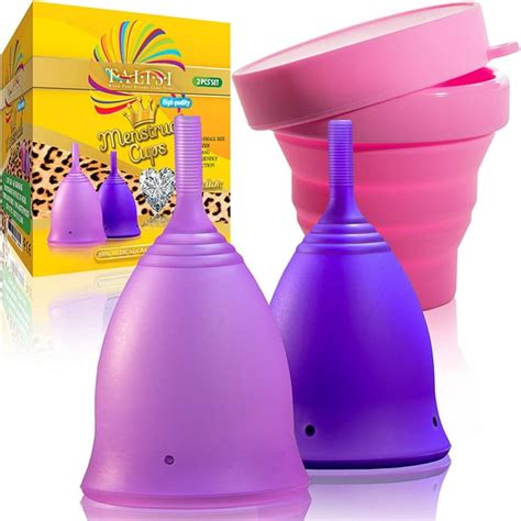 Talisi Menstrual Cups - Reusable Menstruation Period Cup for Women With ...