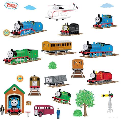 NEW THOMAS & FRIENDS Room Appliques Wall Decor Stickers