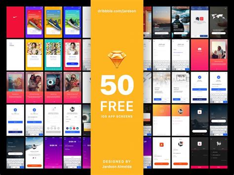 20 Best Free iOS App Templates/Kits [PSD & Sketch & XD] in 2019