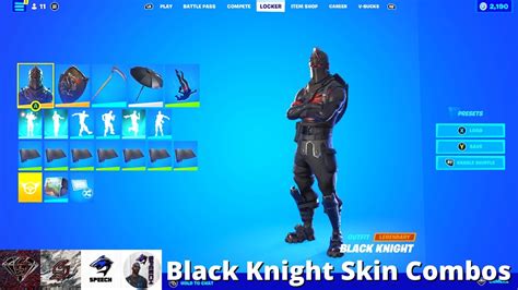 Black Knight Skin Combos (Fortnite Battle Royale) - YouTube