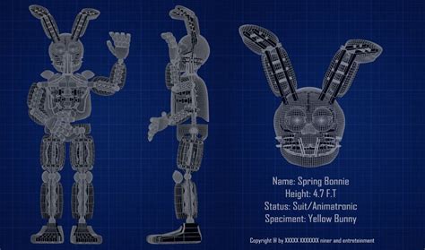 Spring Bonnie Blueprint by luizcrafted on DeviantArt