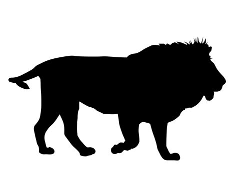 Lion Black Silhouette Free Stock Photo - Public Domain Pictures