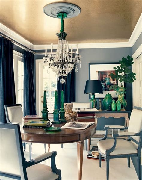 MHD likes the ceiling color and loves the green pottery fr 20 Breathtakingly Georgeous Ceiling ...